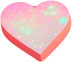 Ilustración de corazón 3d expresando amor png