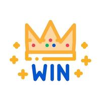 Winner Crown Betting And Gambling Icon Vector Illustration