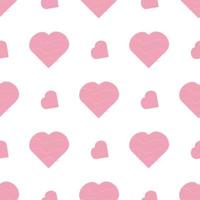 Pink heart. Pink vector heart shapes in beautiful style on white background. Vector isolated collection.