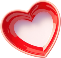 Romantic 3D Heart Illustration png