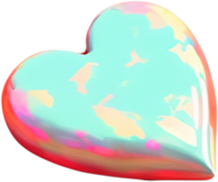 3d cuore illustrazione simbolo di amore e romanza png