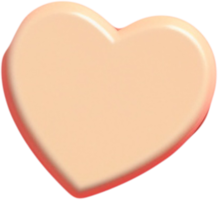 símbolo del corazón 3d del romance png
