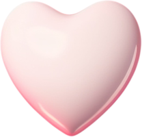 3D heart illustration symbol of love and romance png