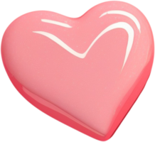 brillante 3d cuore simboleggiante amore e romanza png