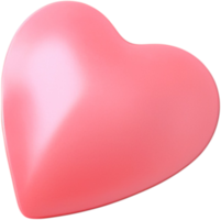 3D Heart Illustration for Valentine's Day png