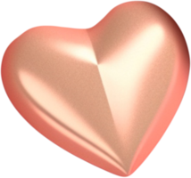 símbolo do coração 3d de amor e carinho png