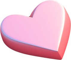 3D Heart Illustration Representing Passion png