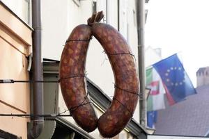 Sausage Sign in ljubljana Slovenia photo