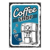 Coffee Shop Creative Advertising Banner Vector