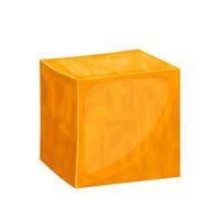 ilustración de vector de dibujos animados de queso cheddar