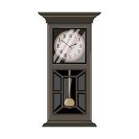 time clock vintage cartoon vector illustration