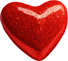 3D glowing heart shape illustration signifying love and affection png