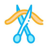 cutting umbilical cord color icon vector illustration