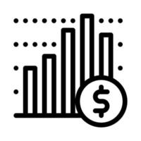 Financial Graph Chart And Coin Dollar Vector Icon
