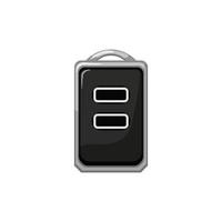 door car key cartoon vector illustration