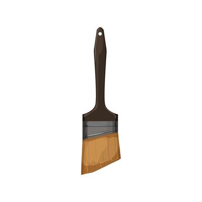 object brush paint cartoon vector illustration
