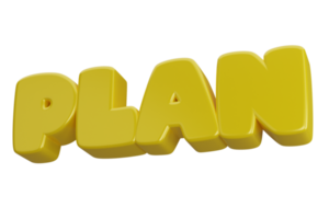planen 3d ord text png