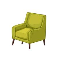 furniture armchair chair cartoon vector illustration