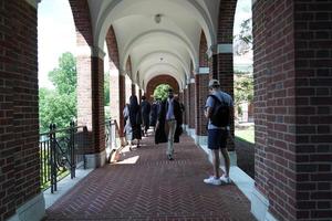 BALTIMORE, USA - MAY 21 2018- Graduation day at John Hopkins University photo