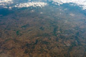 desert near mexico city aerial view cityscape panorama photo