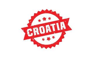 CROATIA stamp rubber with grunge style on white background vector