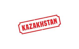 KAZAKHSTAN stamp rubber with grunge style on white background vector