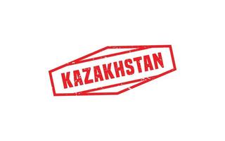 KAZAKHSTAN stamp rubber with grunge style on white background vector