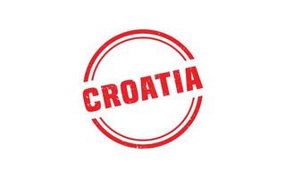 CROATIA stamp rubber with grunge style on white background vector