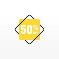 50 discount, Sales Vector badges for Labels, , Stickers, Banners, Tags, Web Stickers, New offer. Discount origami sign banner.