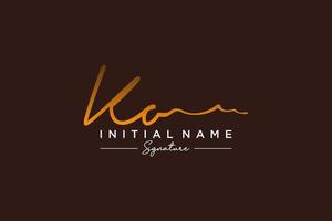 Initial KO signature logo template vector. Hand drawn Calligraphy lettering Vector illustration.