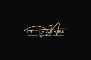 Initial NN signature logo template vector. Hand drawn Calligraphy lettering Vector illustration.