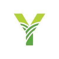 Letter Y Agriculture Logo. Agro Farm Logo Based on Alphabet for Bakery, Bread, Cake, Cafe, Pastry, Home Industries Business Identity vector