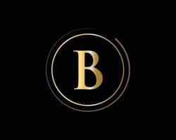 Letter B Logo for Luxury Symbol, Elegant and Stylish Sign vector