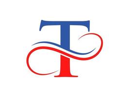 Initial Letter T Logo Design Template vector