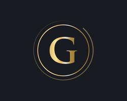 Letter G Logo for Luxury Symbol, Elegant and Stylish Sign vector