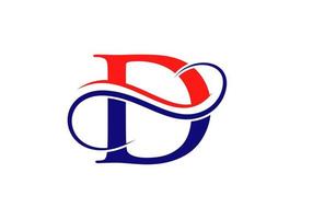 Initial Letter D Logo Design Template vector