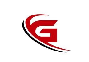 plantilla de logotipo de empresa de letra g. diseño inicial del logotipo g para bienes raíces, finanzas, marketing, administración, construcción, etc. vector