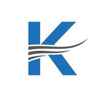 Initial Monogram Letter K Logo Design Vector Template