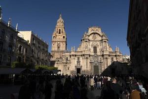 MURCIA, SPAIN - MARCH 25 2019 - Mother and sons waiting for blessing of Virgen de la Fuensanta photo