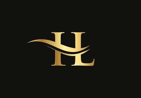 Creative IL letter with luxury concept. Modern IL Logo Design for business and company identity vector