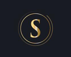 Letter S Logo for Luxury Symbol, Elegant and Stylish Sign vector