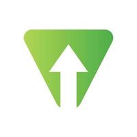 logotipo financiero letra v con diseño de flecha de crecimiento. elemento de contabilidad, plantilla de vector de símbolo de inversión financiera