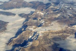 alps aerial view panorama landscape photo