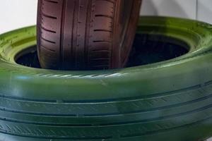 many colors car tires photo