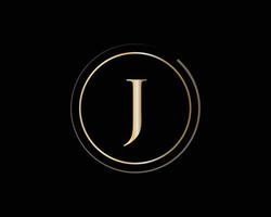 Letter J Logo for Luxury Symbol, Elegant and Stylish Sign vector