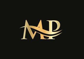 Monogram MP Logo Design By Vectorseller