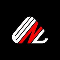 diseño creativo del logotipo de la letra wnl con gráfico vectorial, logotipo simple y moderno de wnl. vector