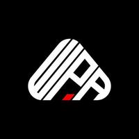 diseño creativo del logotipo de la letra wpa con gráfico vectorial, logotipo simple y moderno de wpa. vector