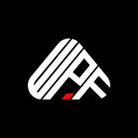 WPF letter logo creative design with vector graphic, WPF simple and modern logo.