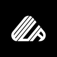 diseño creativo del logotipo de la letra wua con gráfico vectorial, logotipo simple y moderno de wua. vector